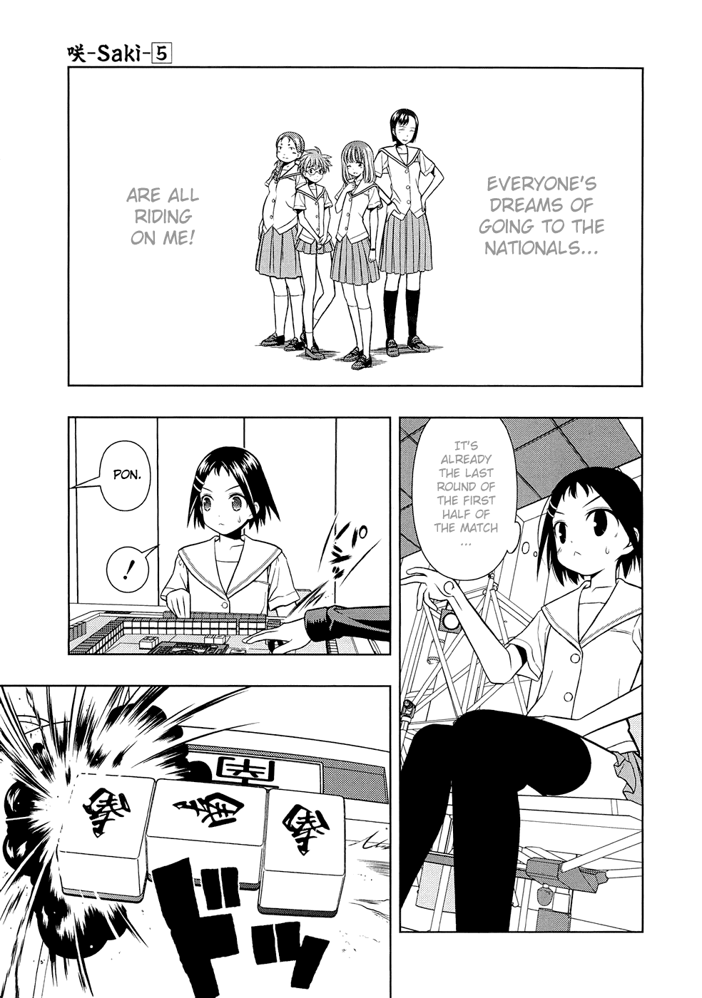Saki Chapter 40 page 5 - Chapter 40: Flying Solo