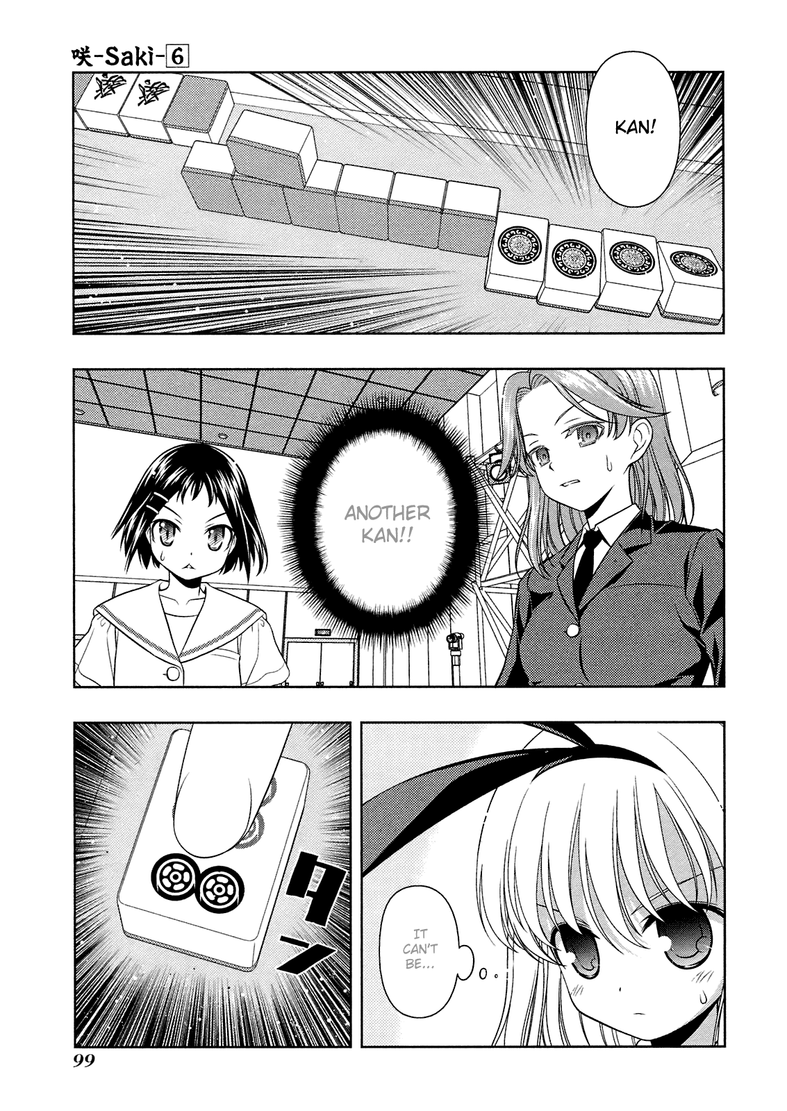 Saki Chapter 47 page 3 - Chapter 47: Cheap Hand