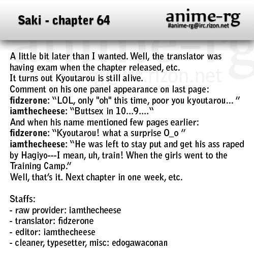 Saki Chapter 64 page 16 - Chapter 64: Proceeding to the Capital