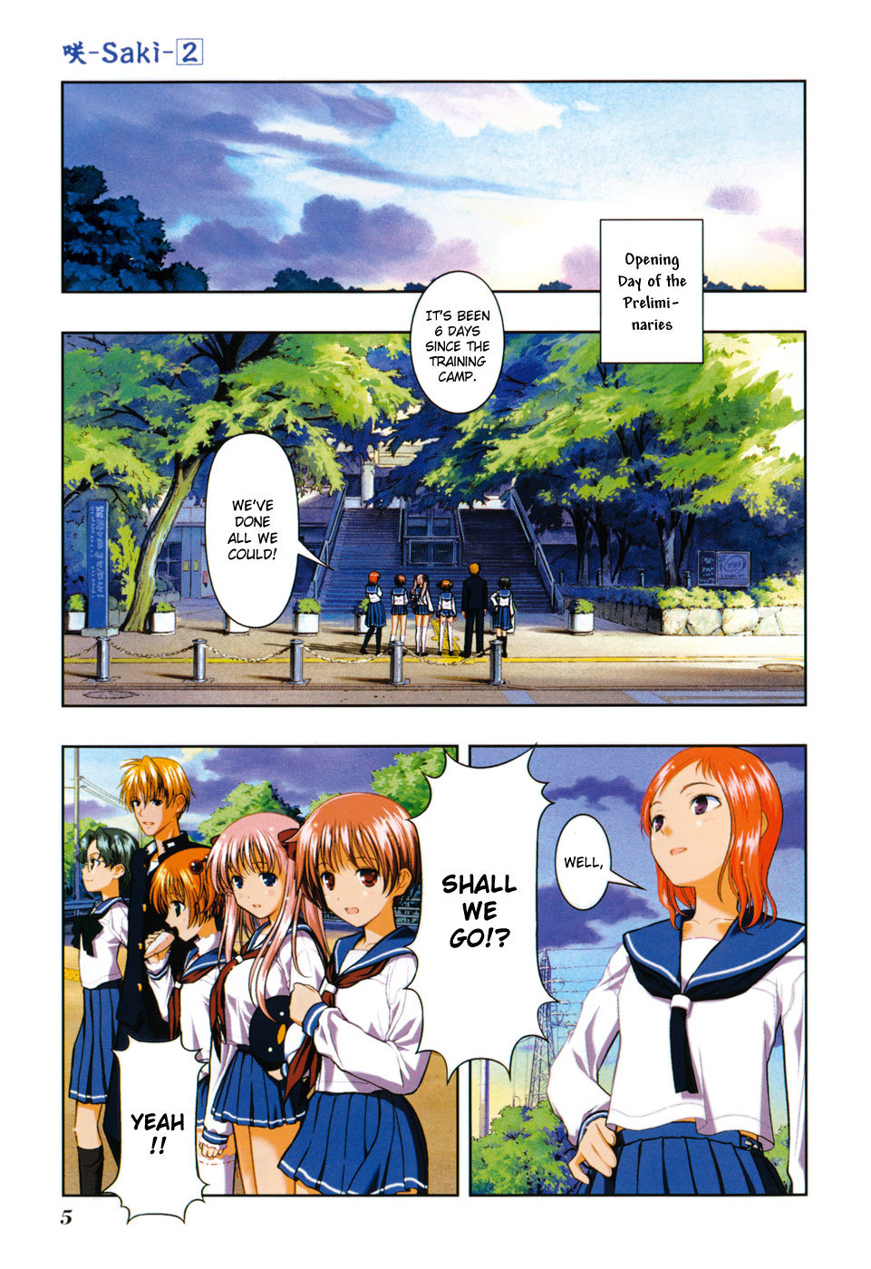 Saki Chapter 7 page 11 - Chapter 7: Preliminaries
