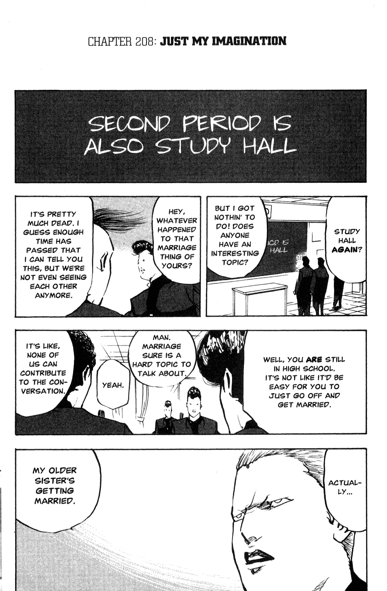 Sakigake!! Cromartie Koukou Chapter 208 page 1 - Chapter 208: Just My Imagination