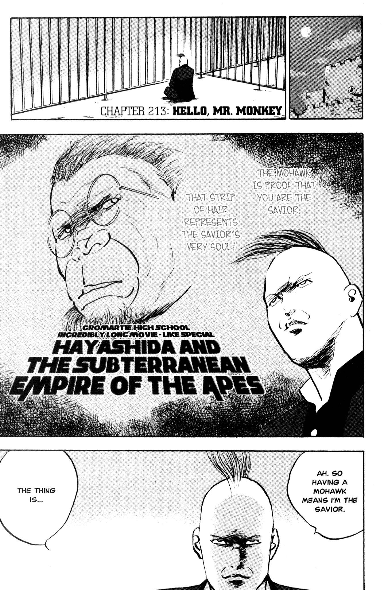 Sakigake!! Cromartie Koukou Chapter 213 page 1 - Chapter 213: Hello, Mr. Monkey
