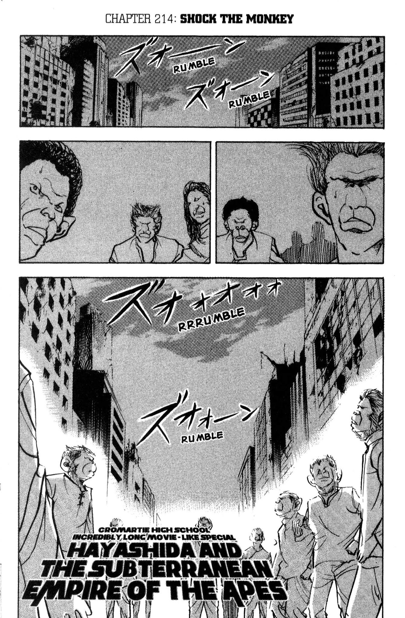 Sakigake!! Cromartie Koukou Chapter 214 page 1 - Chapter 214: Shock The Monkey