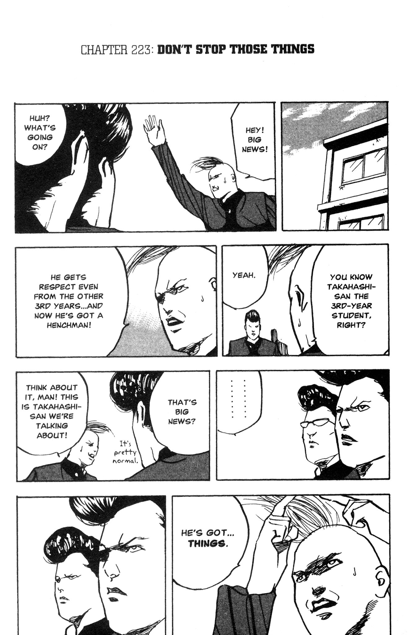 Sakigake!! Cromartie Koukou Chapter 223 page 1 - Chapter 223: Don't Stop Those Things