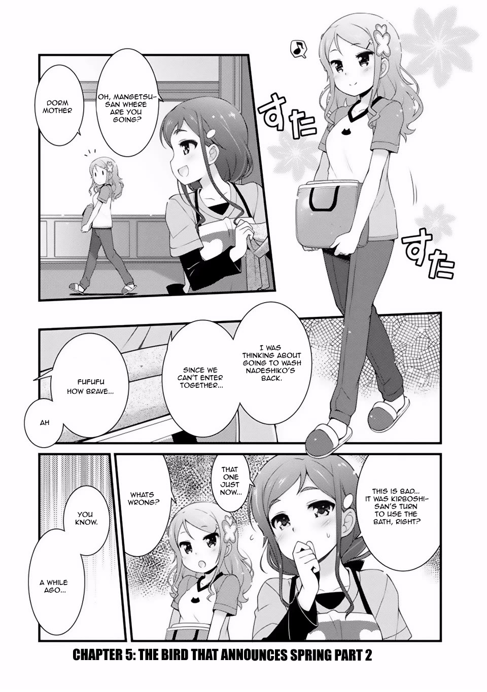 Sakura Nadeshiko Chapter 5 page 1 - Chapter 5: The Bird that Announces Spring Part 2