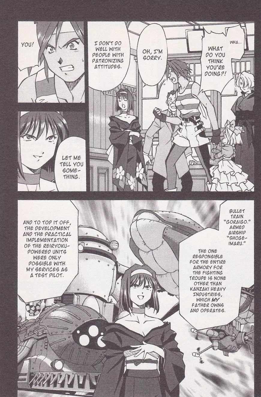 Sakura Taisen Chapter 21.1 page 35 - Chapter 21.1: Make the Flower Bloom! With the Will Power of the Maiden! (1)