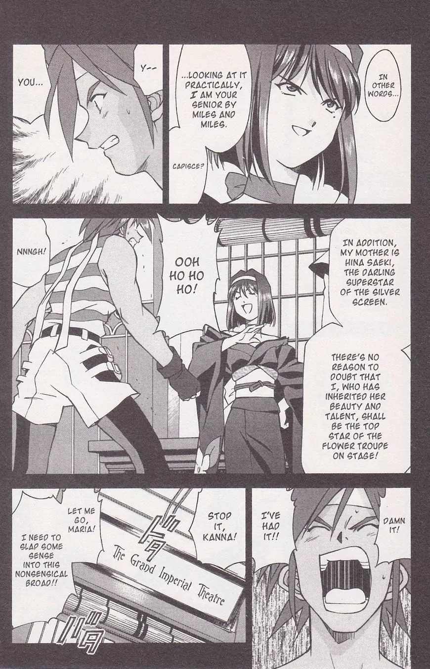 Sakura Taisen Chapter 21.1 page 36 - Chapter 21.1: Make the Flower Bloom! With the Will Power of the Maiden! (1)