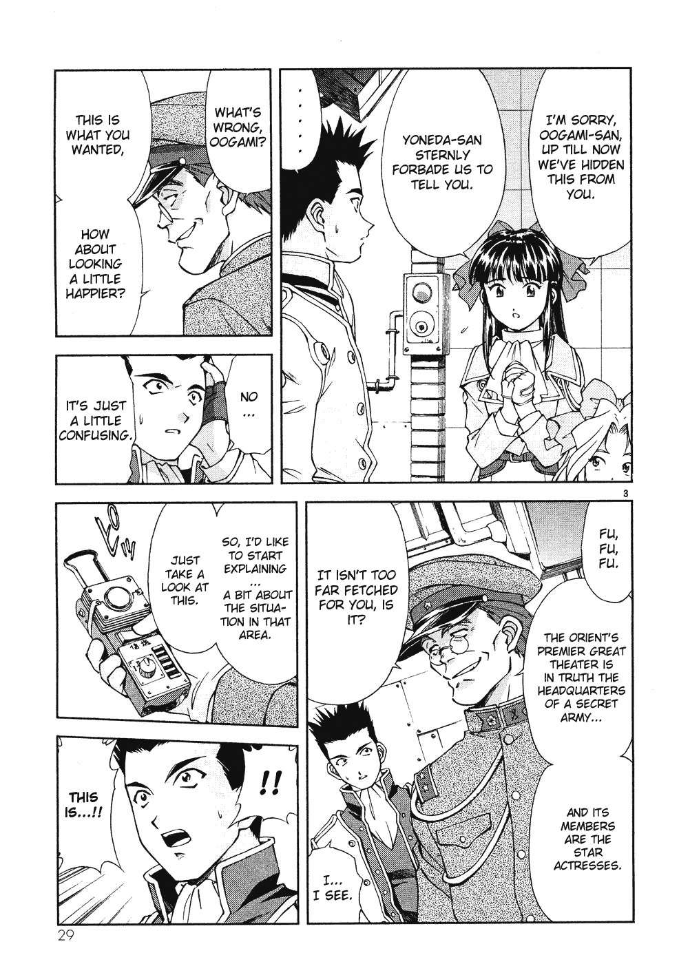 Sakura Taisen Chapter 6 page 3 - Chapter 6: Teikoku Kagekidan Move Out!