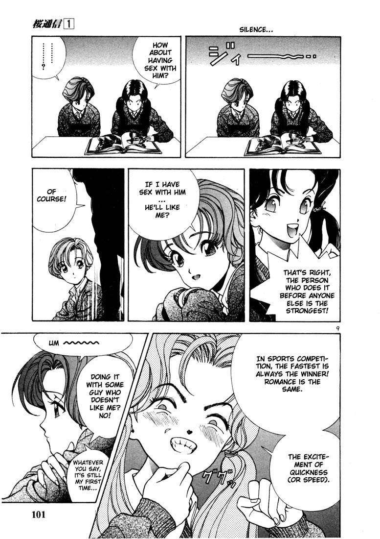 Sakura Tsuushin Chapter 5 page 9 - Chapter 5: First time
