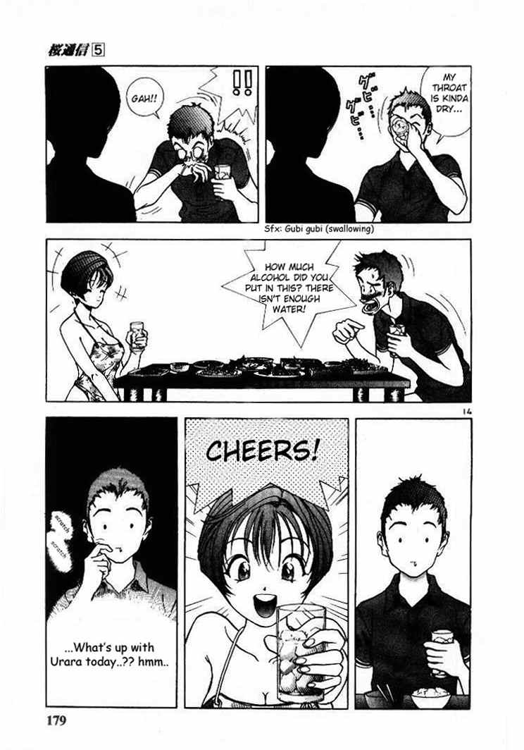 Sakura Tsuushin Chapter 54 page 13 - Chapter 54: A party that nobody knows