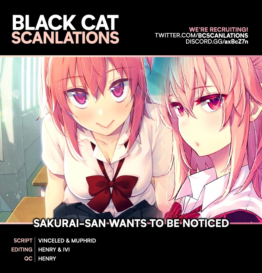 Sakurai-san Wants To Be Noticed Chapter 11 page 1 - Chapter 11: I Can Prepare