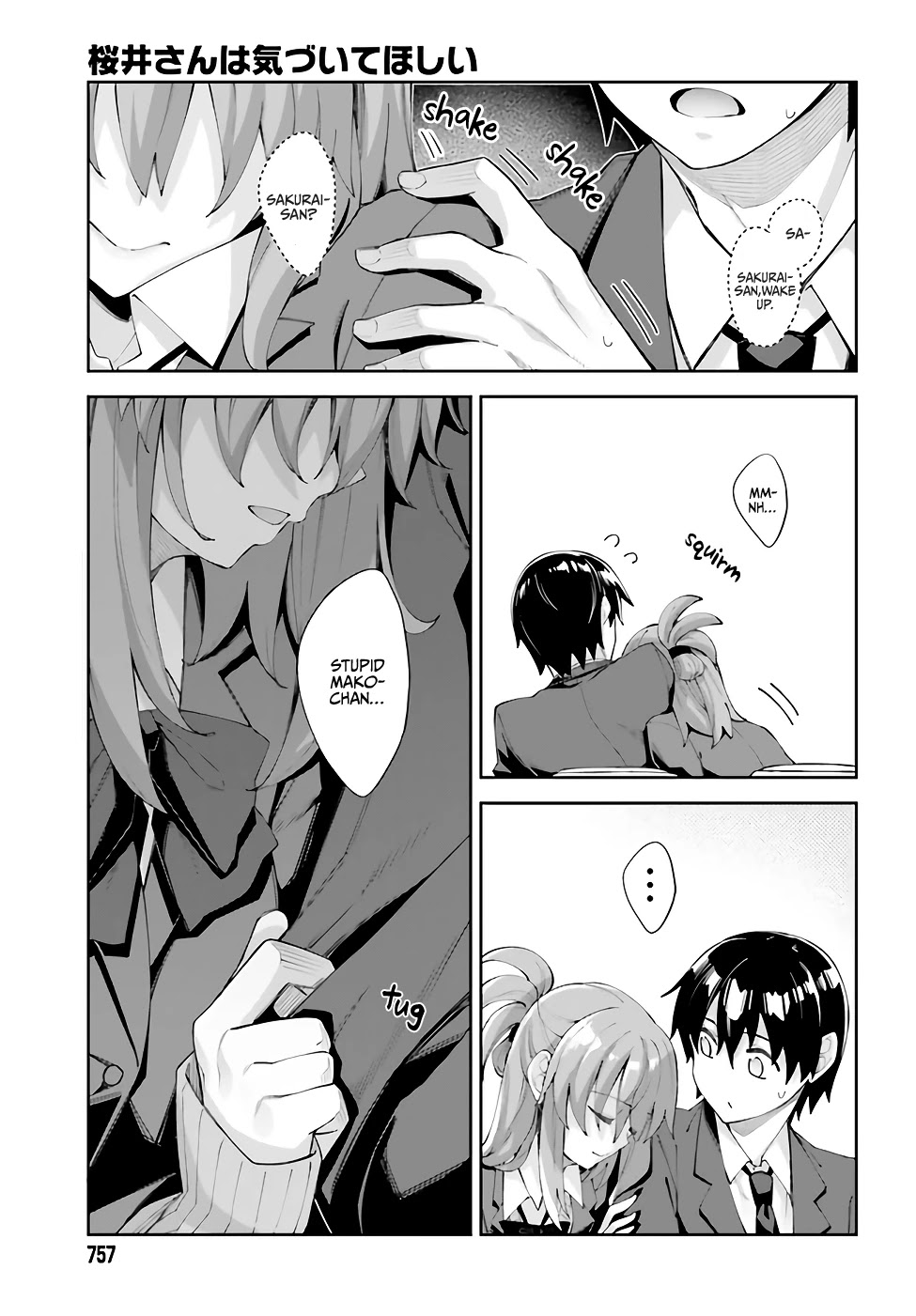 Sakurai-san Wants To Be Noticed Chapter 21 page 10 - Chapter 21: I can't wake her up
