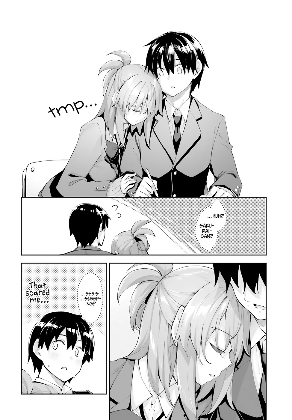 Sakurai-san Wants To Be Noticed Chapter 21 page 7 - Chapter 21: I can't wake her up