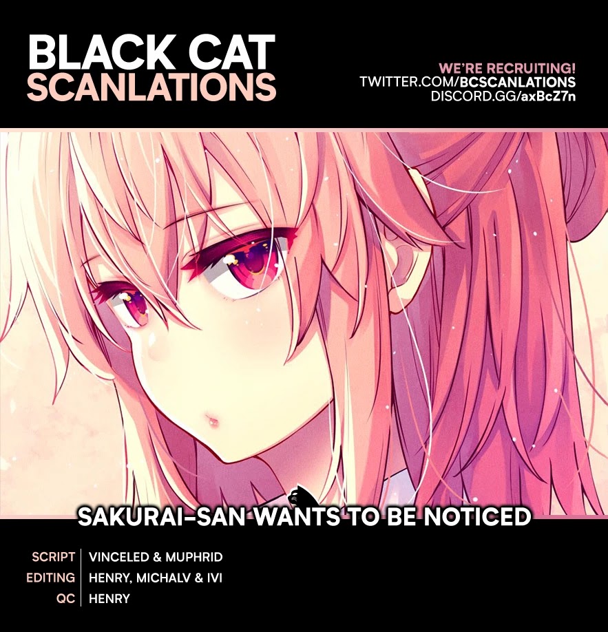 Sakurai-san Wants To Be Noticed Chapter 8 page 1 - Chapter 8: I Can Take Notice