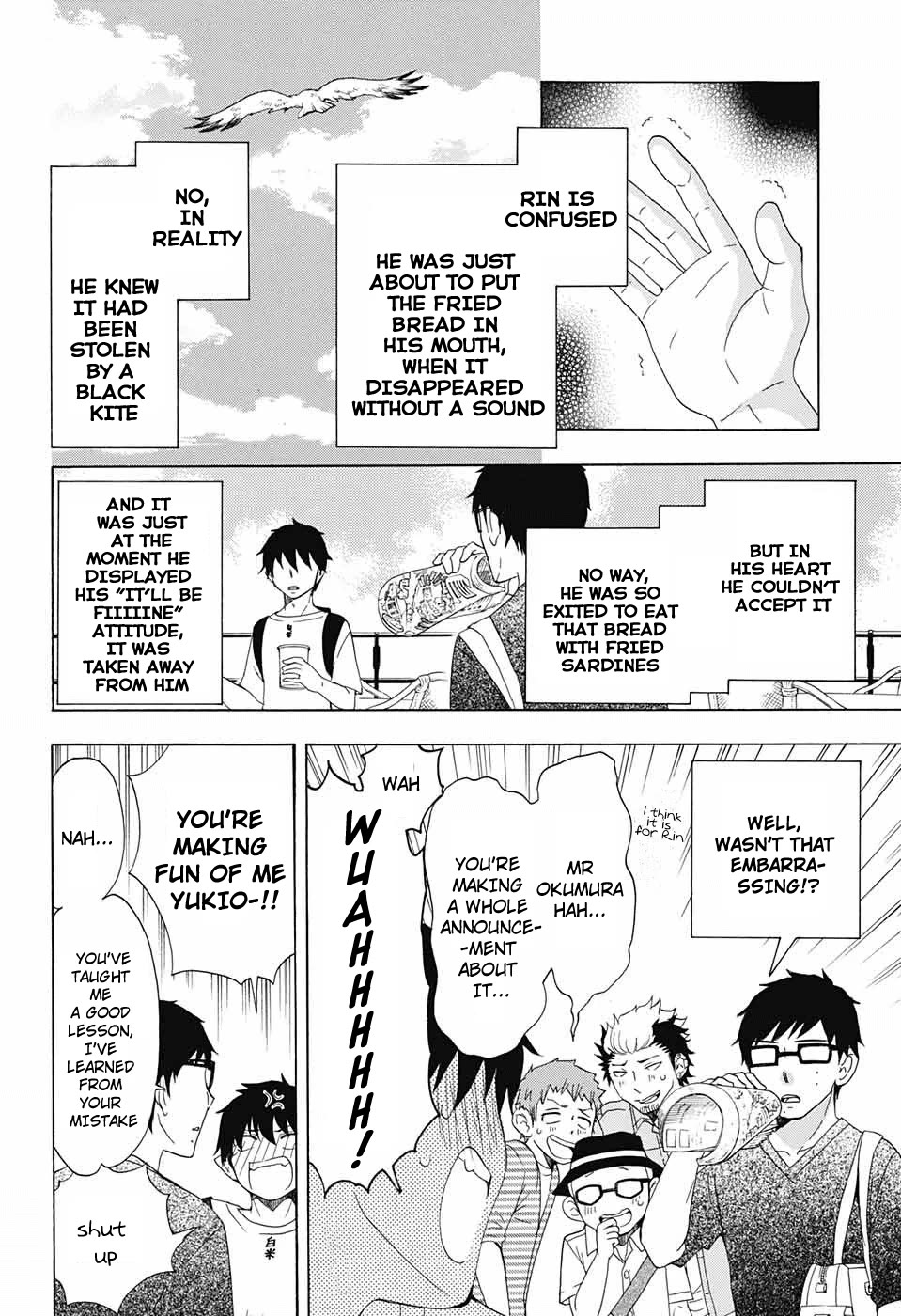 Salaryman Futsumashi Okumura Yukio no Aishuu Chapter 43 page 4 - Chapter 43: The Sorrows of Rin vs. The Black Kite