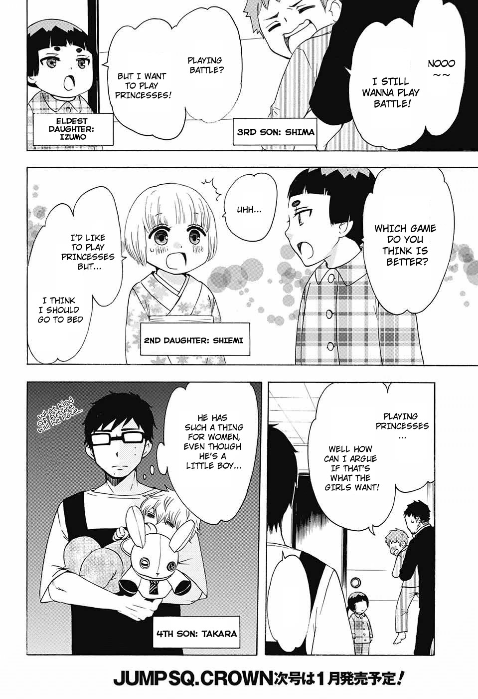 Salaryman Futsumashi Okumura Yukio no Aishuu Chapter 50 page 7 - Chapter 50: The Sorrows of being Big Papa