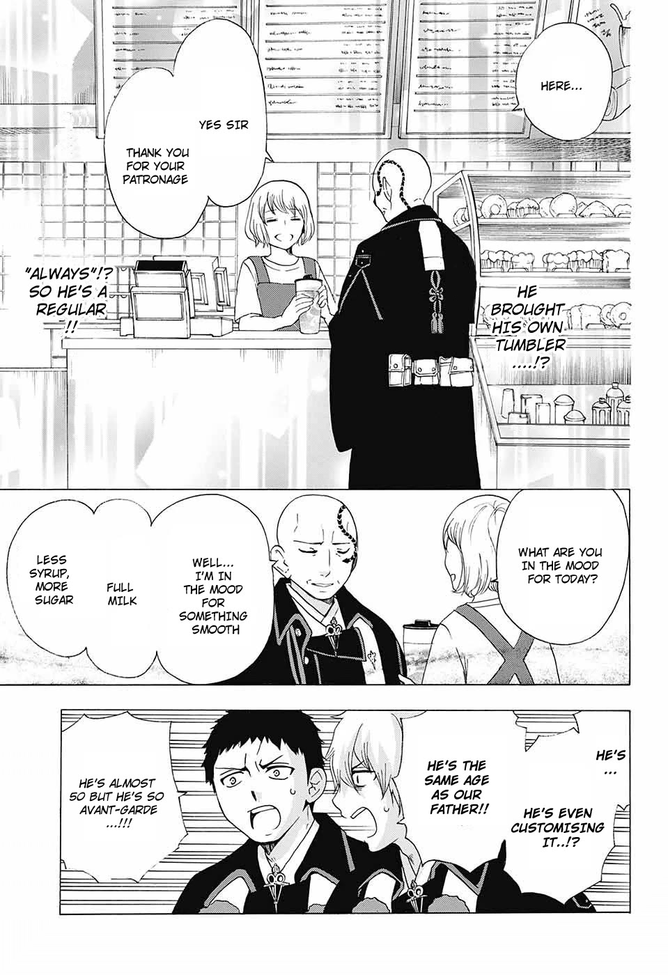 Salaryman Futsumashi Okumura Yukio no Aishuu Chapter 51 page 8 - Chapter 51: The Sorrows of the Situation at Dad's Cafe