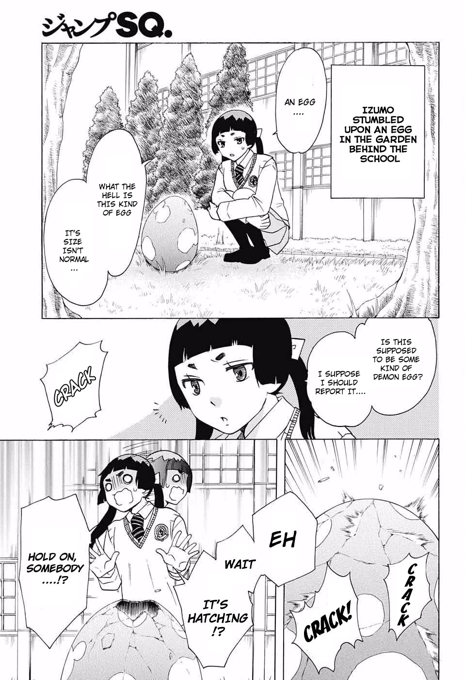 Salaryman Futsumashi Okumura Yukio no Aishuu Chapter 52 page 3 - Chapter 52: The Sorrows of Izumo and a Particular Demon (1)