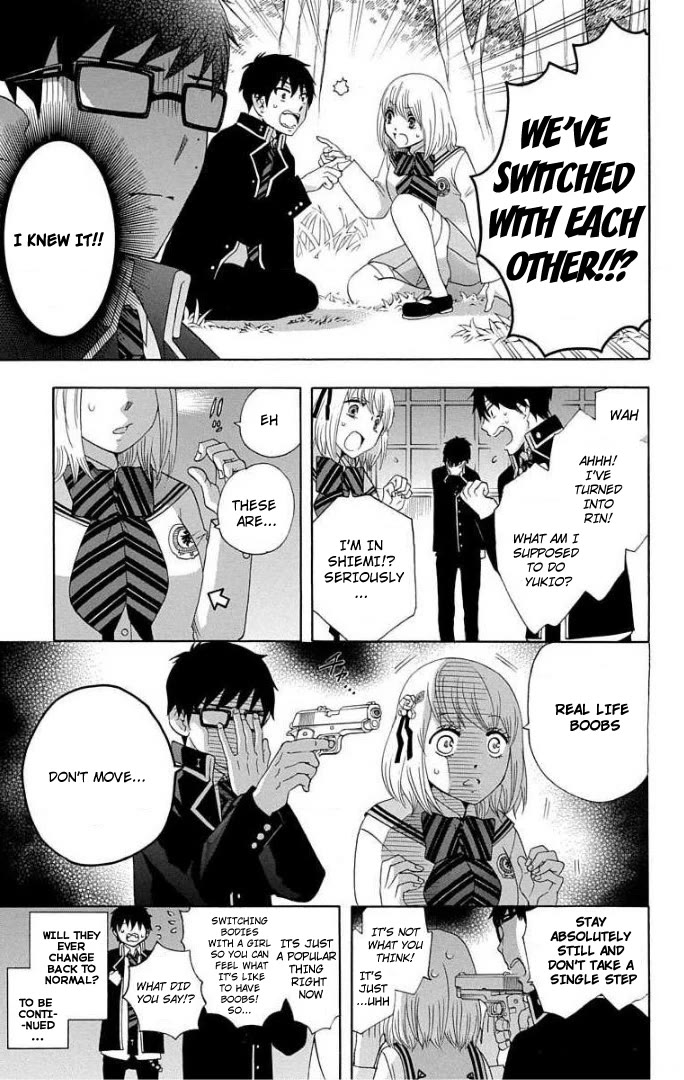 Salaryman Futsumashi Okumura Yukio no Aishuu Chapter 57 page 5 - Chapter 57: The Sorrows of Rin and Shiemi's Change - First Part