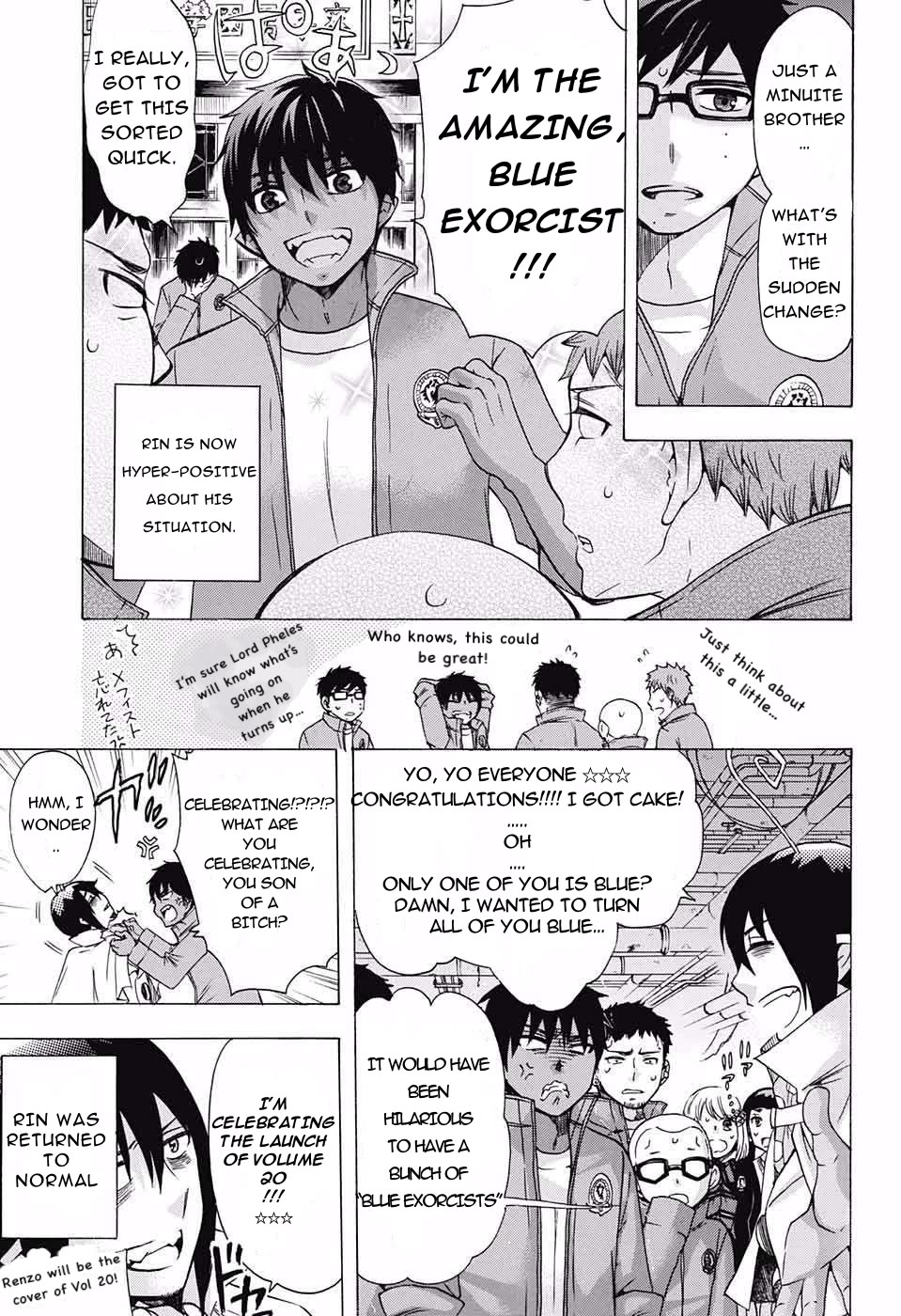 Salaryman Futsumashi Okumura Yukio no Aishuu Chapter 67 page 5 - Chapter 67: The Sorrows of the Blue Exorcist - Last Part