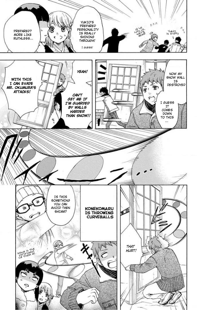 Salaryman Futsumashi Okumura Yukio no Aishuu Chapter 69 page 5 - Chapter 69: The Sorrows of a Snowball Fight