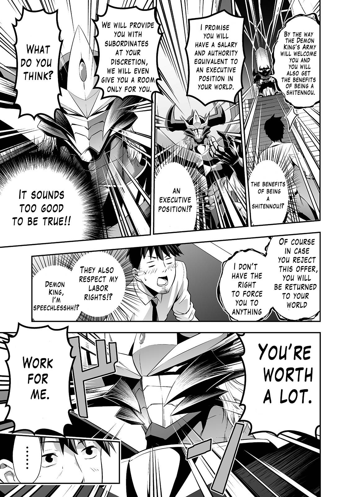 Salaryman ga Isekai ni Ittara Shitennou ni Natta Hanashi Chapter 1 page 11 - Chapter 1