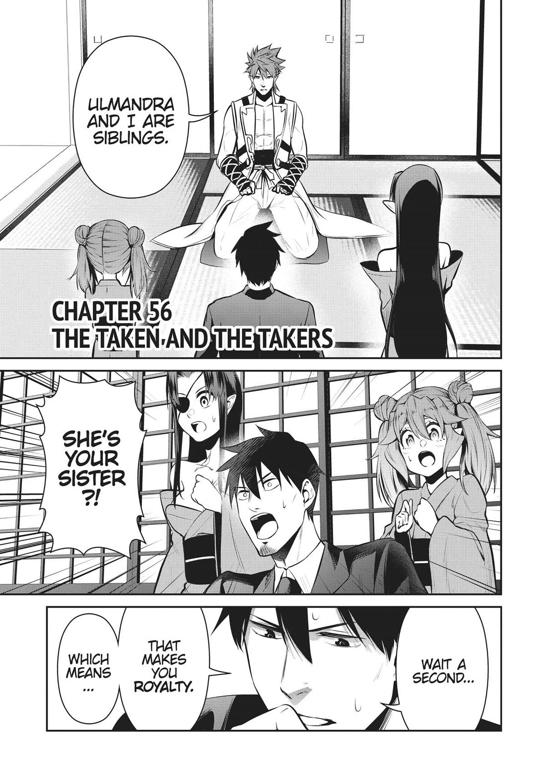 Salaryman ga Isekai ni Ittara Shitennou ni Natta Hanashi Chapter 56 page 1 - Chapter 56