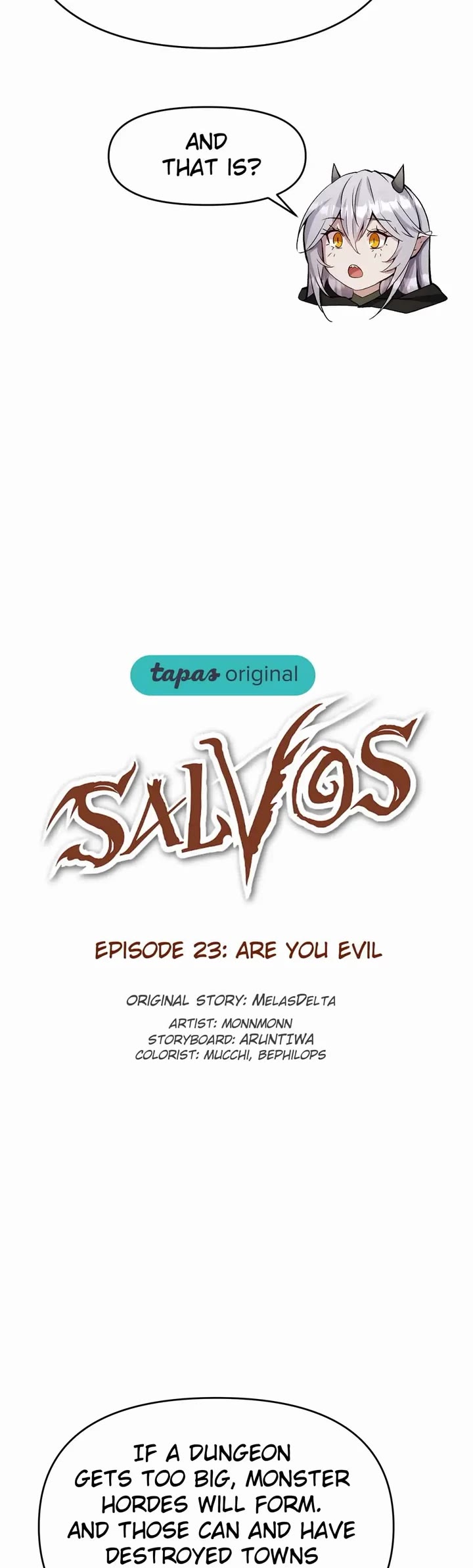 Salvos (A Monster Evolution LitRPG) Chapter 23 page 4 - Chapter 23: Are You Evil?