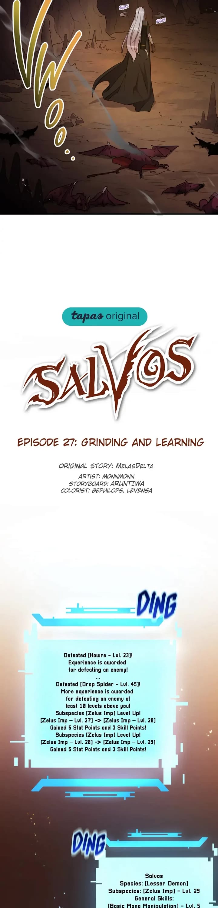 Salvos (A Monster Evolution LitRPG) Chapter 27 page 8 - Chapter 27: Grinding and Learning