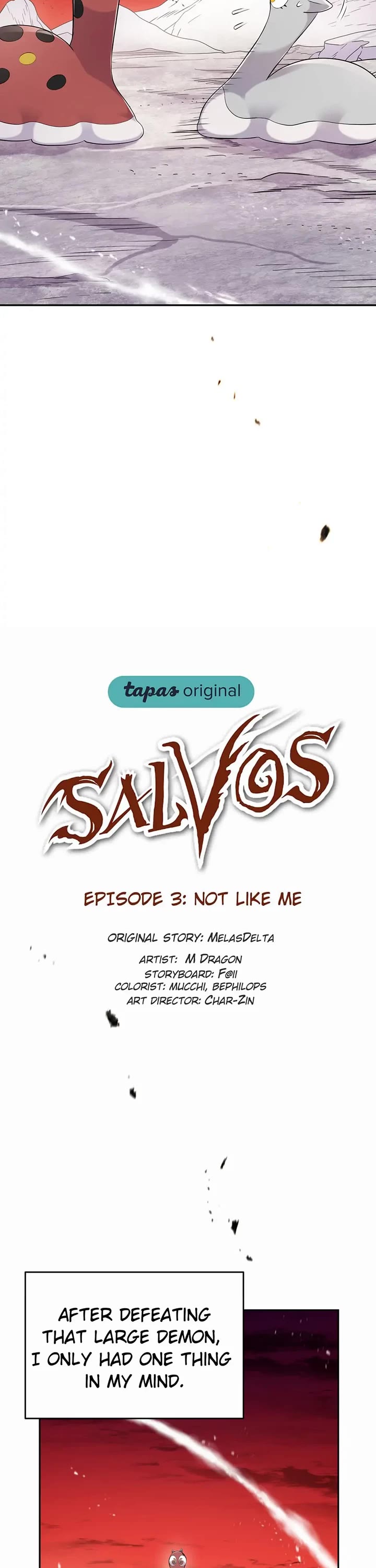 Salvos (A Monster Evolution LitRPG) Chapter 3 page 3 - Chapter 3: Not Like Me