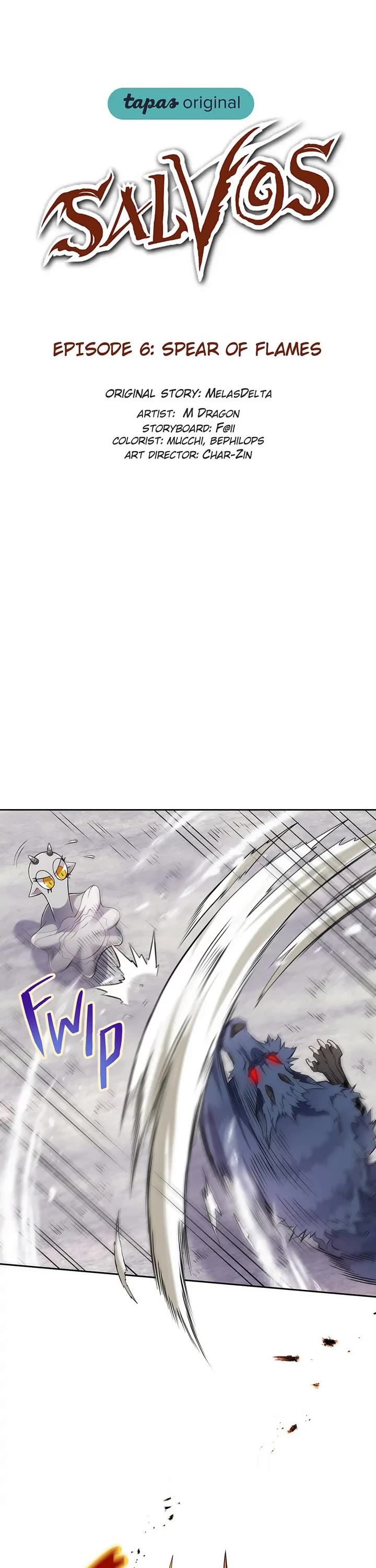 Salvos (A Monster Evolution LitRPG) Chapter 6 page 6 - Chapter 6: Spear of Flames