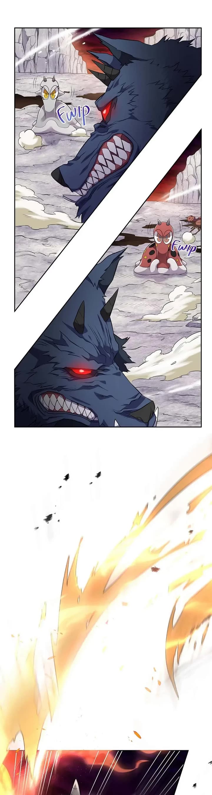 Salvos (A Monster Evolution LitRPG) Chapter 6 page 9 - Chapter 6: Spear of Flames