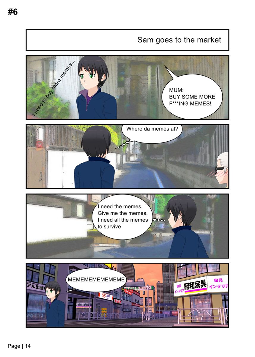 Sam Is A Scrublord Chapter 6 page 1 - Chapter 6 : Chapter 6 - Buying Memes