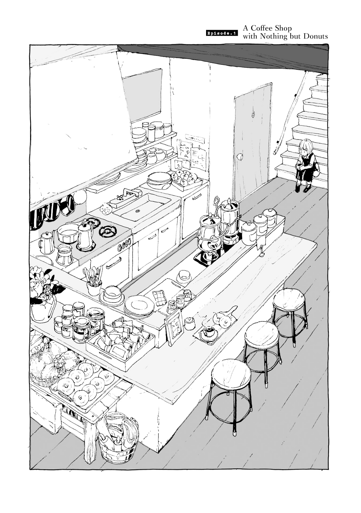 Samenai Machi no Kissaten Chapter 1 page 6 - Chapter 1: A Coffee Shop with Nothing but Donuts