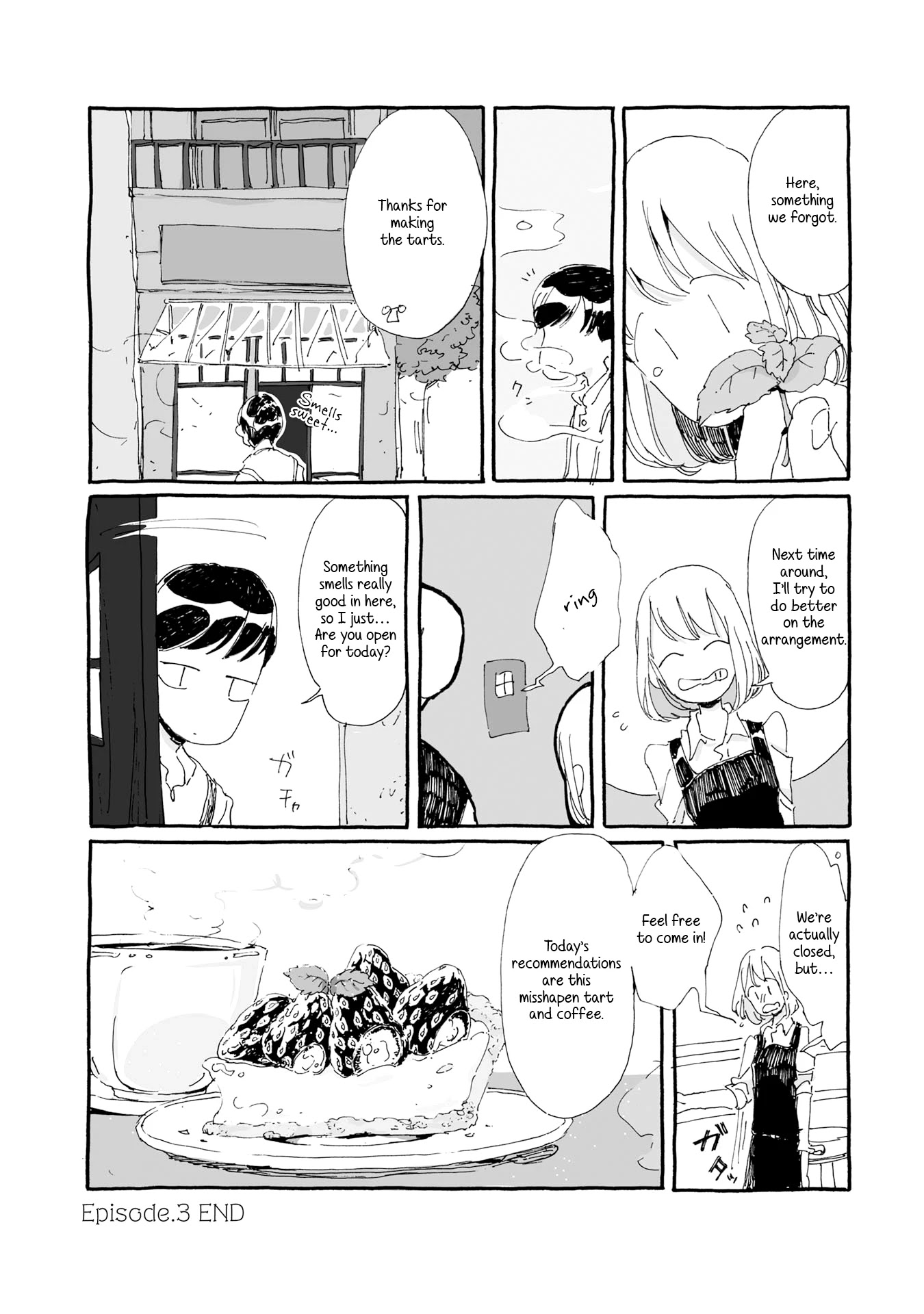 Samenai Machi no Kissaten Chapter 3 page 8 - Chapter 3: Misshapen Strawberry Tart