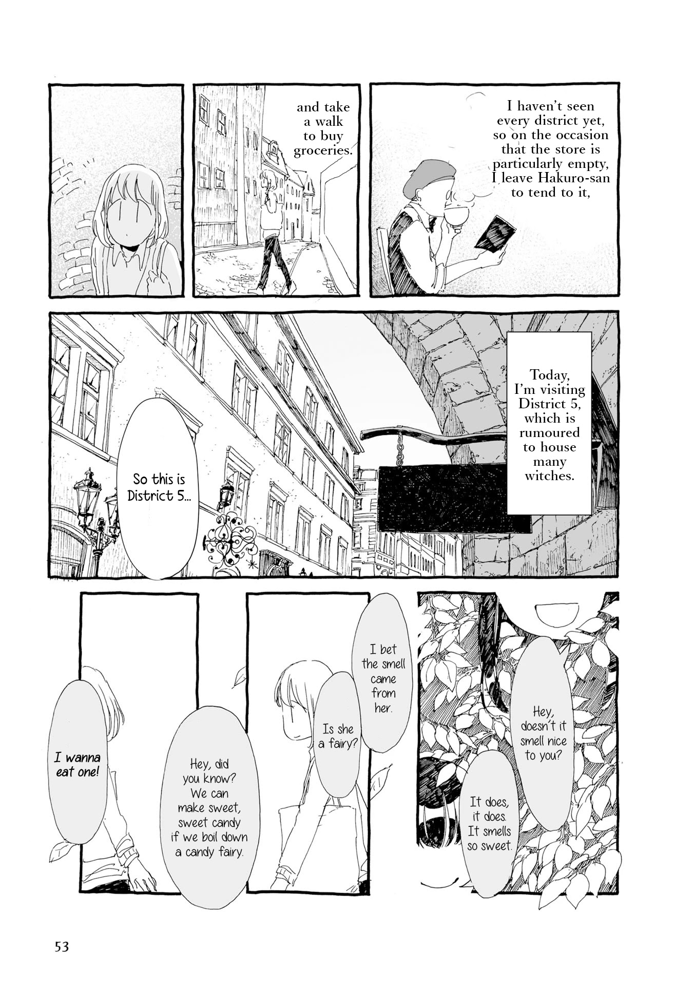 Samenai Machi no Kissaten Chapter 6 page 3 - Chapter 6: The Twin Witches and Panellets