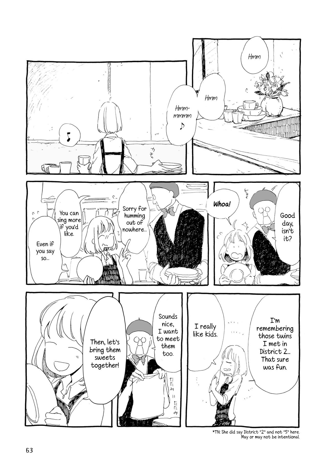 Samenai Machi no Kissaten Chapter 7 page 3 - Chapter 7: Suzume and Hina's Hummingbird Cake