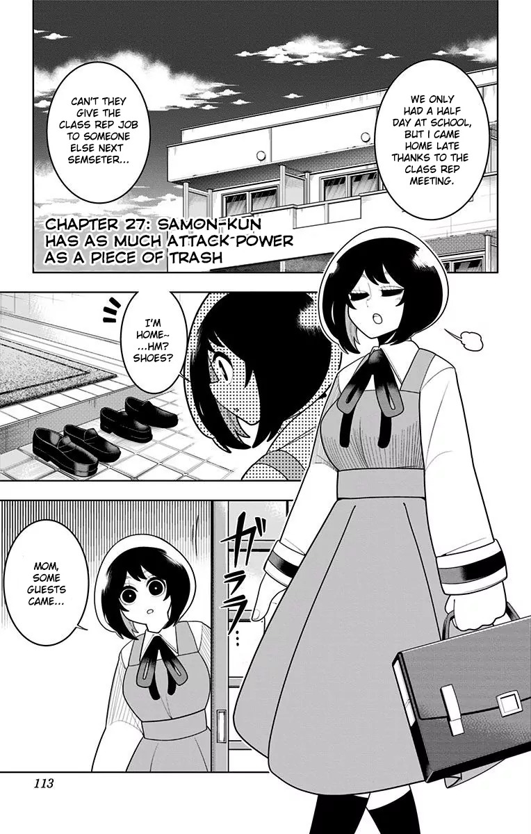 Samon-kun wa Summoner Chapter 27 page 1 - Chapter 27: Samon-kun Has As Much Attack Power As A Piece of Trash