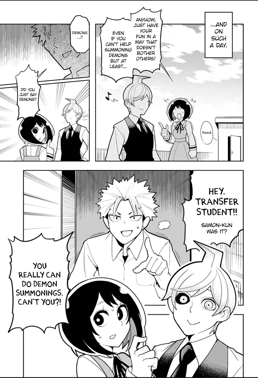 Samon-kun wa Summoner Chapter 3 page 4 - Chapter 3: Samon-kun laughs
