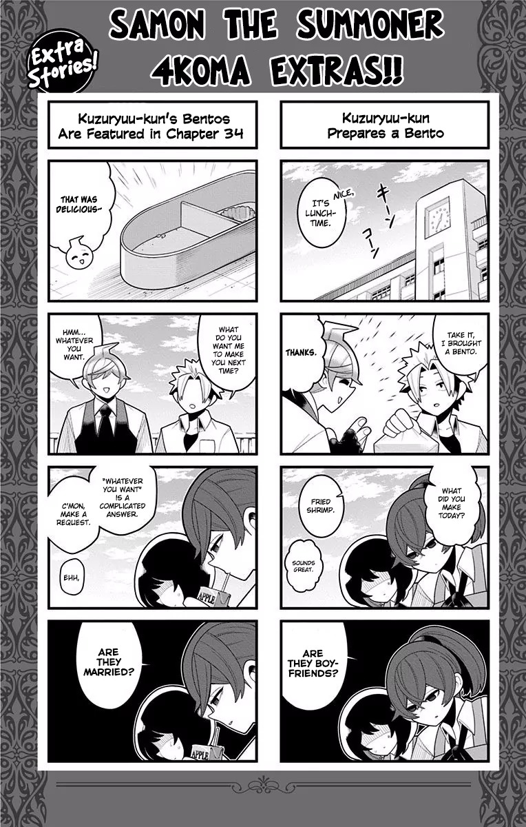 Samon-kun wa Summoner Chapter 37 page 1 - Chapter 37: Samon-kun watches vigilantly for physical contact