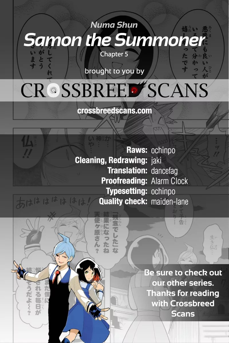 Samon-kun wa Summoner Chapter 5 page 1 - Chapter 5: Samon-kun and the Grunts
