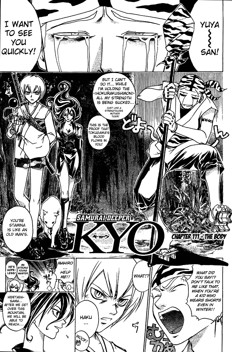 Samurai Deeper Kyo Chapter 111 page 1 - Chapter 111: The Body