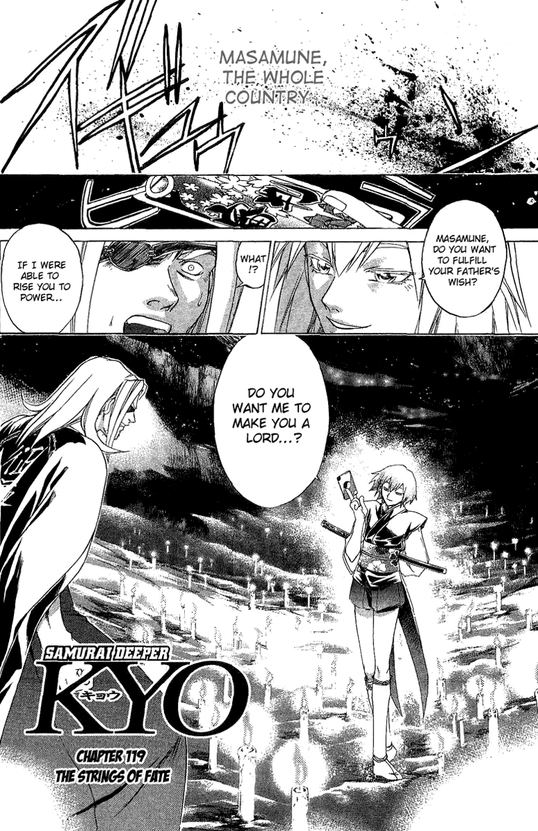 Samurai Deeper Kyo Chapter 119 page 2 - Chapter 119: The Strings of Fate