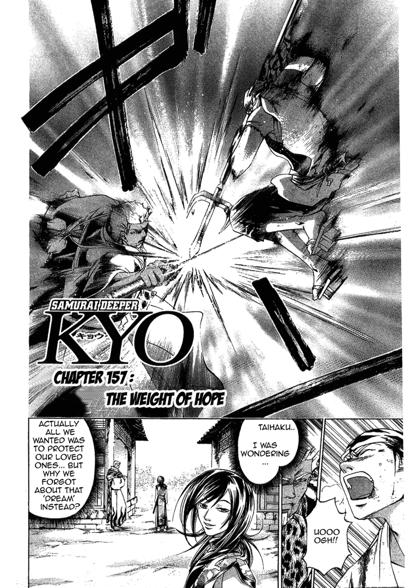 Samurai Deeper Kyo Chapter 157 page 2 - Chapter 157: The Weight of Hope