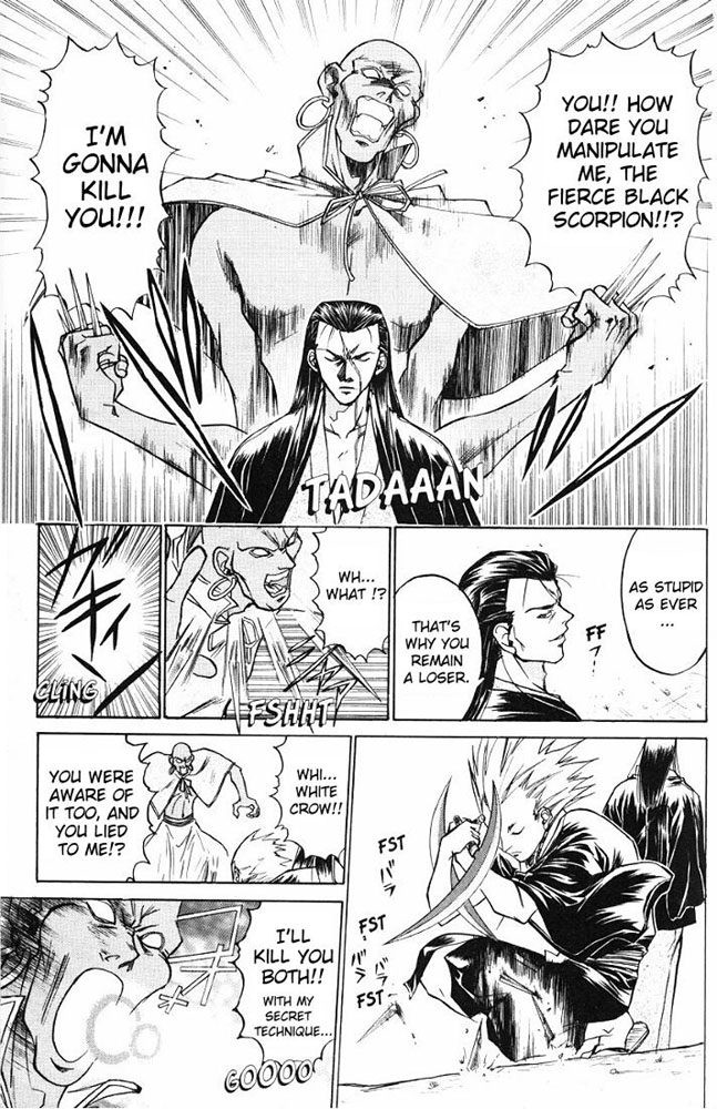 Samurai Deeper Kyo Chapter 17 page 11 - Chapter 17: White Crow's Attack