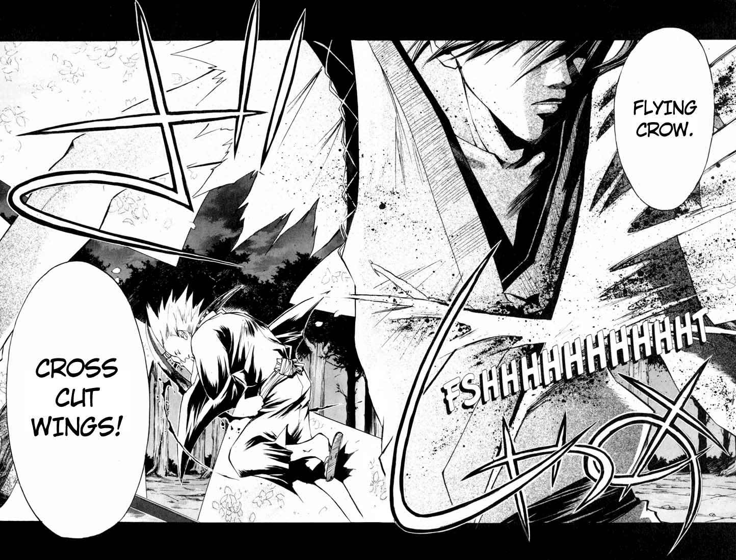 Samurai Deeper Kyo Chapter 18 page 12 - Chapter 18: Covered by Cherry Tree Flowers, the Crow Flies and Can't Stop Crying