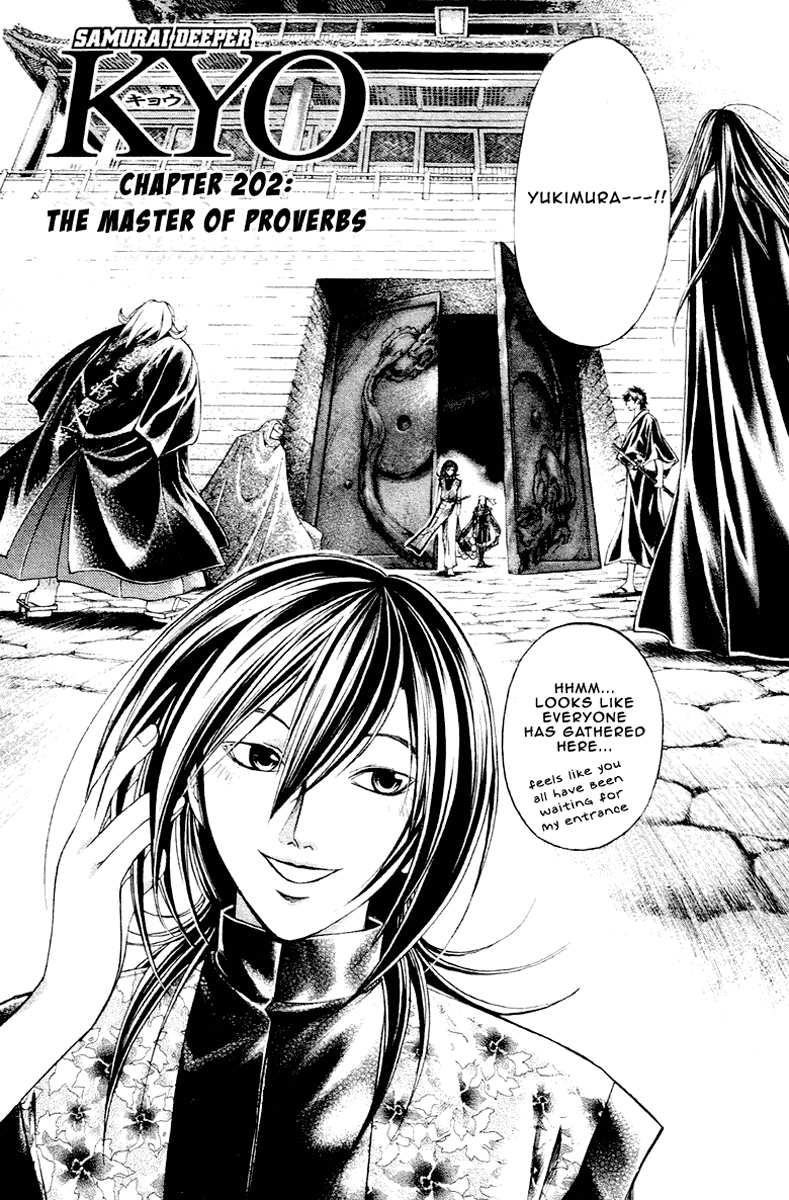 Samurai Deeper Kyo Chapter 202 page 2 - Chapter 202: The Master Of Proverbs