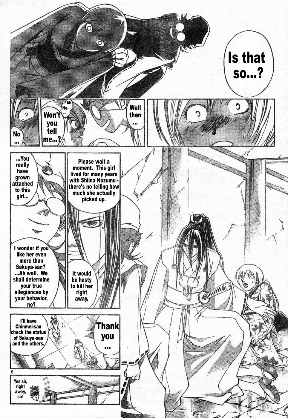 Samurai Deeper Kyo Chapter 265 page 6 - Chapter 265: Pawn