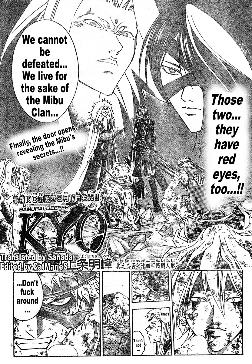Samurai Deeper Kyo Chapter 274 page 6 - Chapter 274