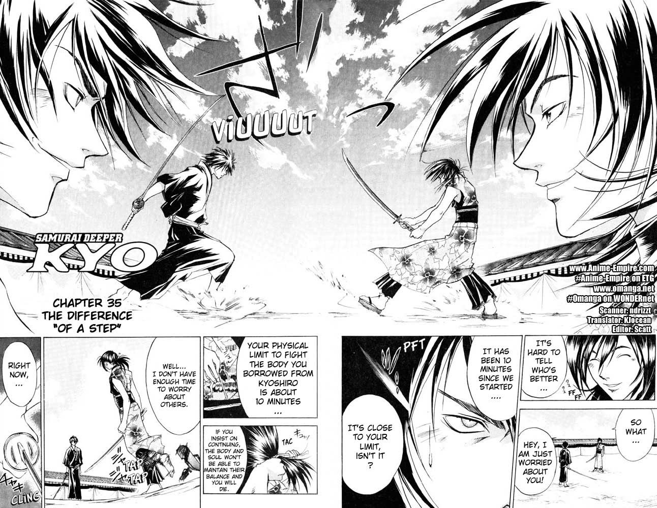 Samurai Deeper Kyo Chapter 35 page 2 - Chapter 35: The Difference of a Step